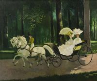 Zinkeisen A Carriage Ride Through The Park canvas print