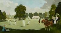 Zinkeisen A Cricket Match canvas print