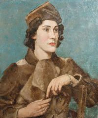 Zinkeisen Portrait Of Julia Cable canvas print