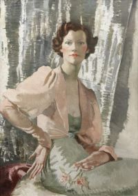 Zinkeisen Portrait Of Miss Harold Taylor 1933 canvas print