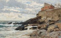 Zoff Alfred On The Coast Near Genoa canvas print