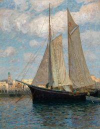 Zoff Alfred Schiffe Im Hafen Von Chioggia canvas print