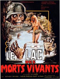 Zombie Lake 01 영화 포스터 캔버스 프린트