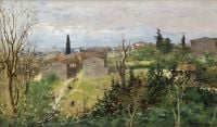 Zonaro Fausto Landscape With Istanbul In The Background
