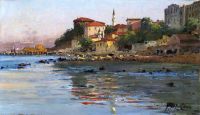 Zonaro Fausto The Shores Of The Bosphorus canvas print