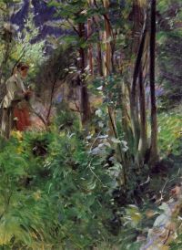 لوحة قماشية زورن أندرس "امرأة في الغابة" عام 1907