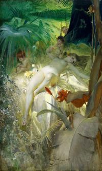 Zorn Anders Love Nymph canvas print