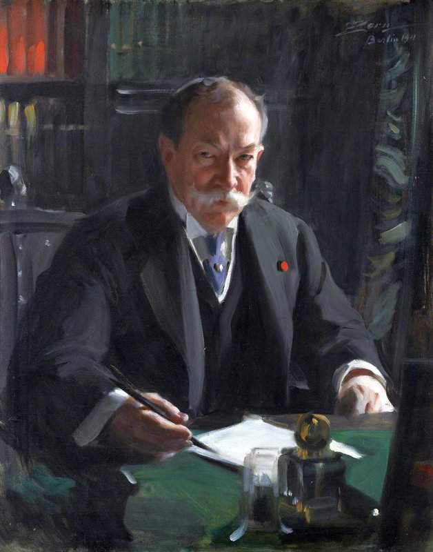 Zorn Anders Portrait Of Ambassador David Jayne Hill canvas print