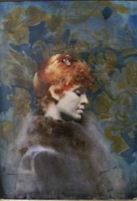Zorn Anders Portrait Of Miss Law 1885 canvas print