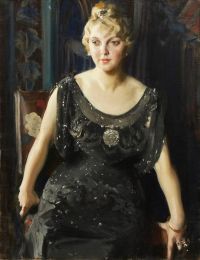 Zorn Anders Portrait Of Mrs. Piltz 1913