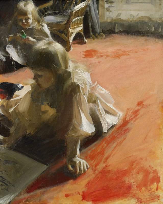 Zorn Anders Portrait Of The Daughters Of Ramon Subercaseaux Vicuna 1892 canvas print