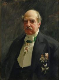 Zorn Anders Portratt Forestallande Direktor Carl August Kjellberg 1917