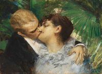 Zorn Anders The Embrace Probably Executed In London Circa 1882 83