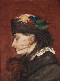 Zorn Anders Woman Behind A Veil canvas print