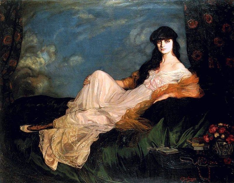 Zuloaga Y Zabaleta Ignacio Portrait Of Countess Mathieu De Noailles 1913 canvas print