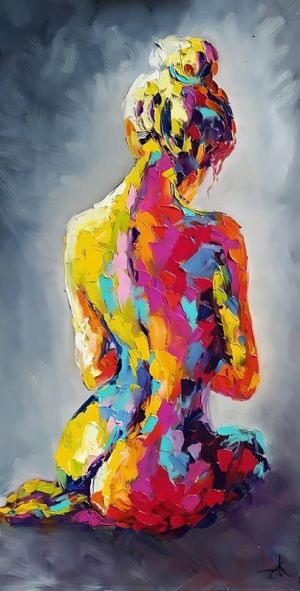 Vibrant Silhouette in Abstract wall art