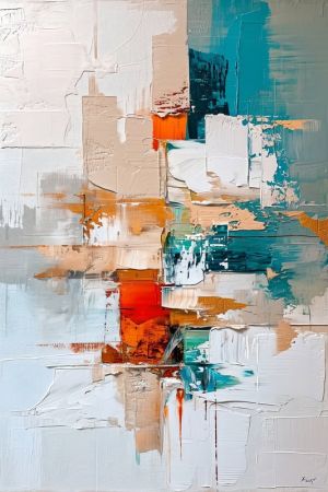 Harmonic Convergence - Textured Abstract Expression wall art