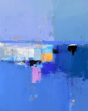 Dreamscape Symphony in Azure wall art