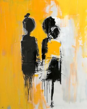 Shadows in Amber - Contemporary Abstract Expression wall art