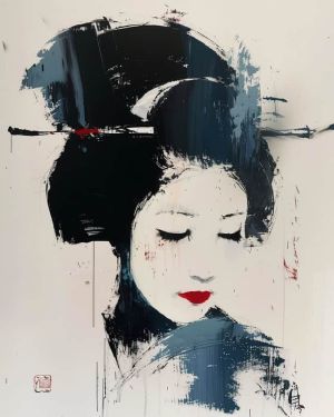 Whispers of the Geisha - Contemporary Elegance wall art