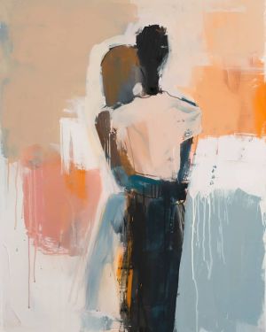 Ethereal Embrace - Contemporary Abstract Canvas wall art