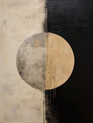 Eclipse of Harmony - Abstract Balance wall art