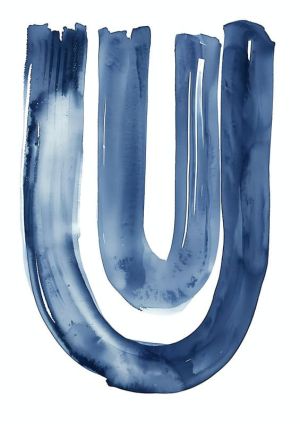 Ethereal Indigo Cascade wall art