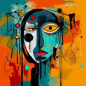 Vibrant Faces of Expressionism wall art