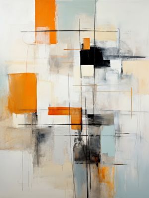 Modern Harmony: Abstract Geometric Symphony wall art