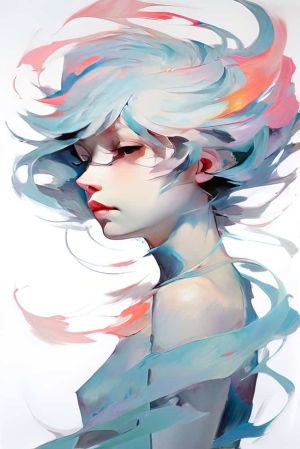 Ethereal Whispers: A Vivid Symphony wall art