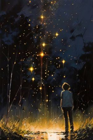 Celestial Reverie: A Journey Through Light wall art