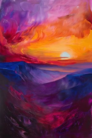 Eternal Horizon: A Symphony in Color wall art
