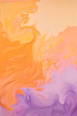 Ethereal Symphony: Sunset and Lilac wall art