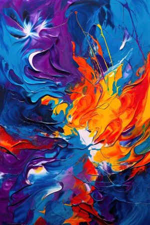 Cosmic Symphony: A Dance of Light and Color wall art