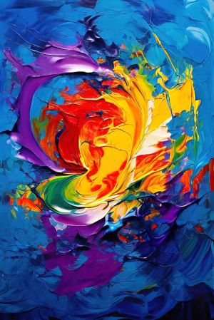 Ethereal Symphony: Vortex of Colors wall art