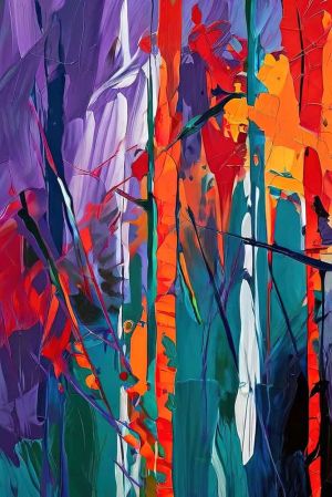 Chromatic Symphony: A Dance of Color wall art