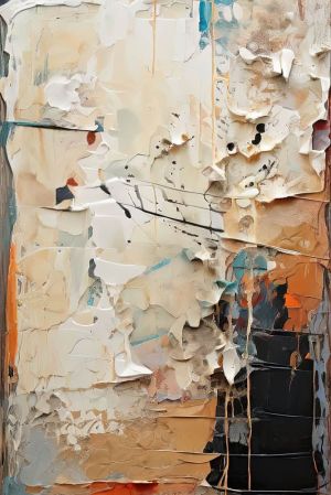 Textured Symphony in Earth Tones wall art