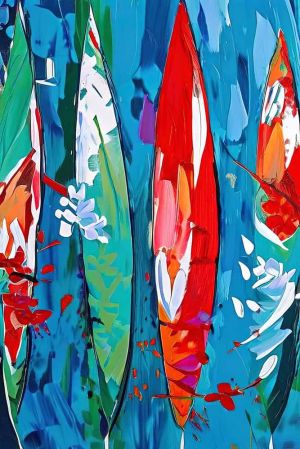 Chromatic Euphoria on Canvas wall art