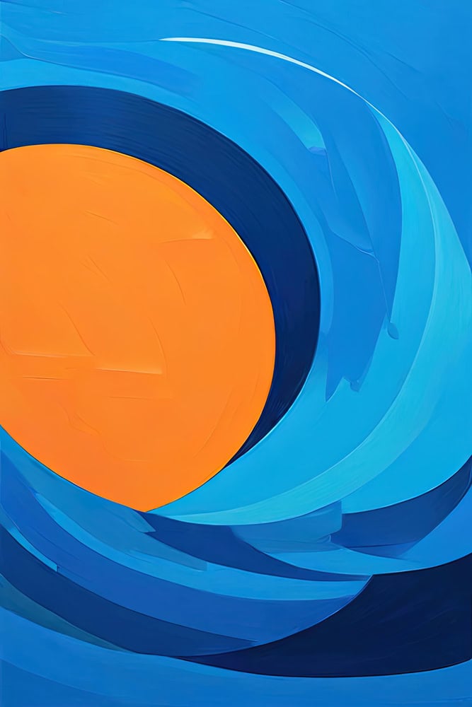 Celestial Harmony: An Abstract Symphony premium reproduction
