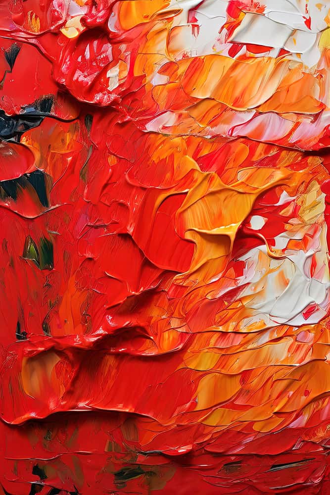 Flames of Elysium: Evocative Abstract Expressionism premium reproduction