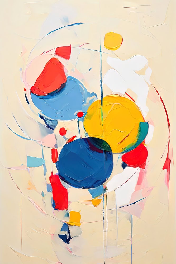 Cosmic Symphony - Abstract Expressionism premium reproduction