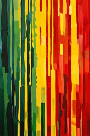 Chromatic Symphony: Vertical Vibrance wall art