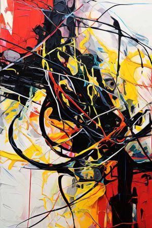 Vivacious Symphony: Energy in Abstract wall art