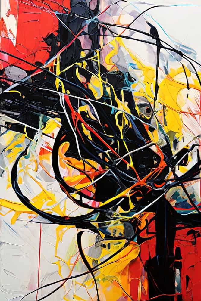 Vivacious Symphony: Energy in Abstract premium reproduction