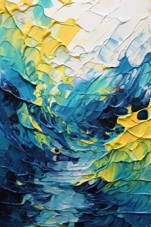 Emergence of Azure Waves wall art