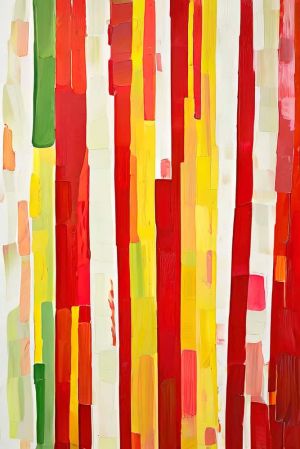 Chromatic Harmony: Vertical Fusion wall art