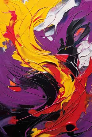 Elysian Vortex: Chromatic Symphony wall art
