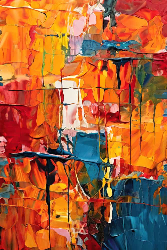 Vibrant Symphony of Colors premium reproduction