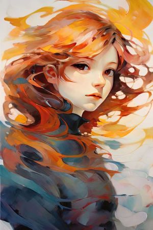 Ethereal Whirlwind: A Journey Through Color wall art
