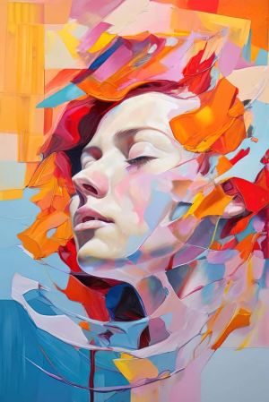 Ethereal Reverie: Vibrant Dreams Envisioned wall art